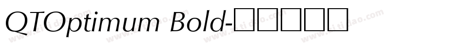 QTOptimum Bold字体转换